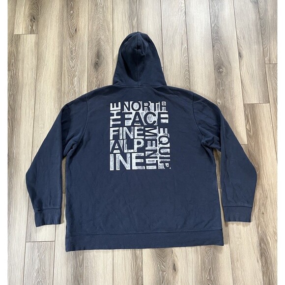 The North Face Fine Alpine Equipment Hoodie Navy Men’s Size XXL Vintage Y2K - Picture 4 of 10